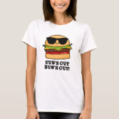 Der sonnenverwöhnte Sommer-Burger-Pun T-Shirt (Vorderseite)