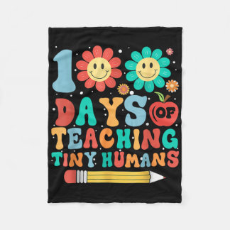 Der sonnige 100. Schullehrertag kinder 100 Tage Fleecedecke
