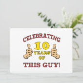 Der sonnige 10. Geburtstag für Jungen Karte (Stehend Vorderseite)