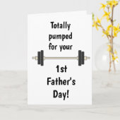 Der sonnige 1. Vatertag Karte (Gelbe Blume)