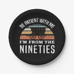 Der sonnige 30. Geburtstag aus den 90er Jahren Pappteller