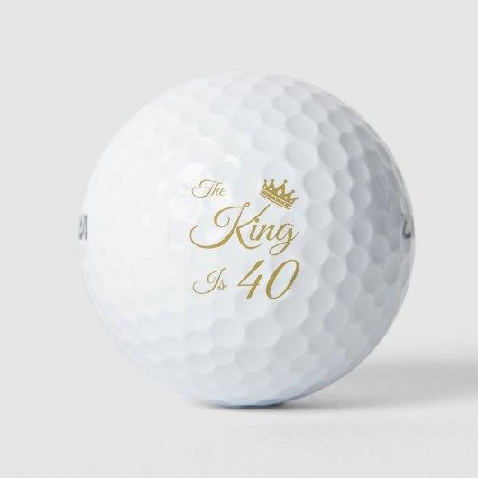 Der sonnige 40. Geburtstag für Männer Golfball (Vorderseite)