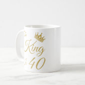 Der sonnige 40. Geburtstag für Männer Kaffeetasse (Vorderseite Links)