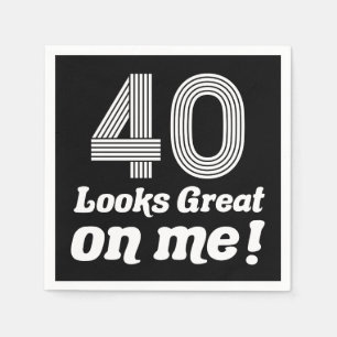 Der sonnige 40. Geburtstag für sie Serviette