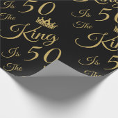 Der sonnige 50. Geburtstag für Männer Geschenkpapier (Ecke)