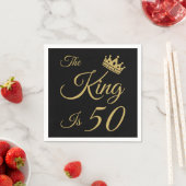 Der sonnige 50. Geburtstag für Männer Serviette (Beispiel)
