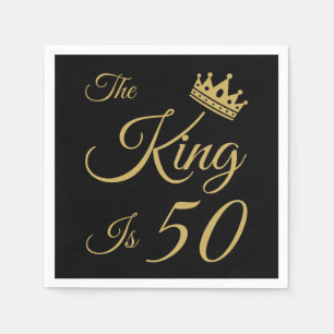 Der sonnige 50. Geburtstag für Männer Serviette