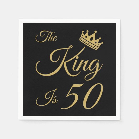 Der sonnige 50. Geburtstag für Männer Serviette (Vorderseite)