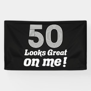 Der sonnige 50. Geburtstag für sie Banner