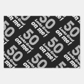 Der sonnige 50. Geburtstag für sie Geschenkpapier Set (Vorderseite 3)