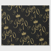 Der sonnige 70. Geburtstag für Männer Geschenkpapier (Flach)