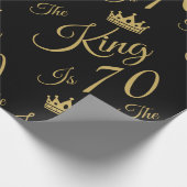 Der sonnige 70. Geburtstag für Männer Geschenkpapier (Ecke)