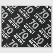 Der sonnige 70. Geburtstag für sie Geschenkpapier (Flach)