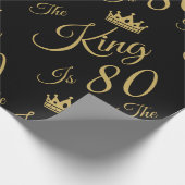 Der sonnige 80. Geburtstag für Männer Geschenkpapier (Ecke)