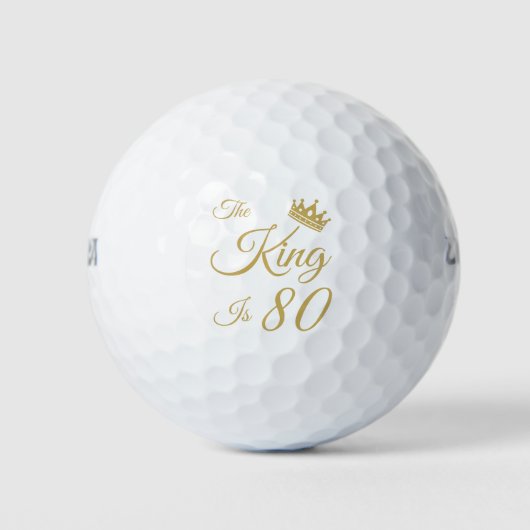 Der sonnige 80. Geburtstag für Männer Golfball (Vorderseite)