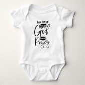 Der sonnige Beweis Gott antwortet Gebete unisex Baby Strampler (Vorderseite)
