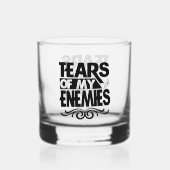 Der sonnige Feind weint Wortart Whiskyglas (Rückseite)