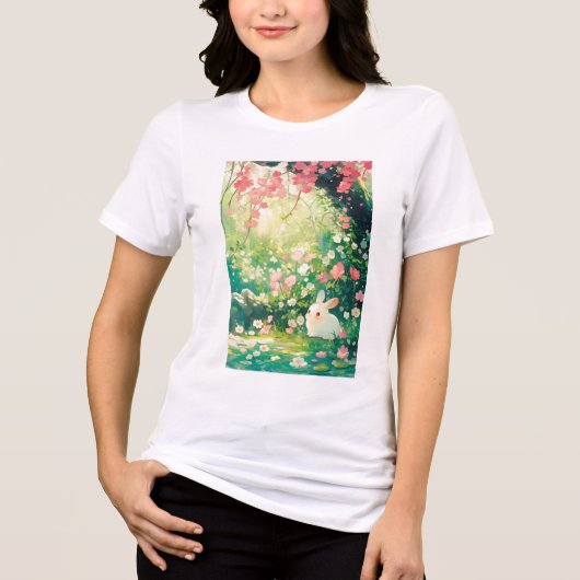 Der sonnige Garten der Träume Tri-Blend Shirt (Vorderseite)