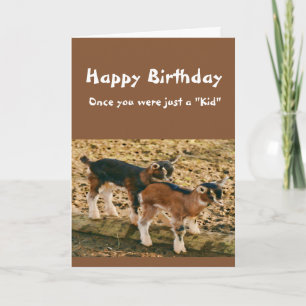 Der sonnige Geburtstag über dem Hügel Alte Ziege S Karte
