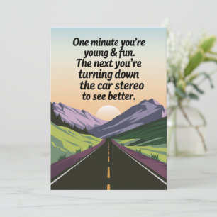 Der sonnige Geburtstag wird das Auto abdrehen Einladung