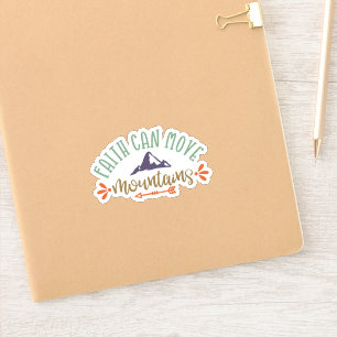 Der sonnige Glaube kann Gebirge bewegen, einfach l Aufkleber