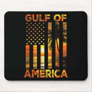 Der sonnige Golf der USA Vintage amerikanische Fla Mousepad