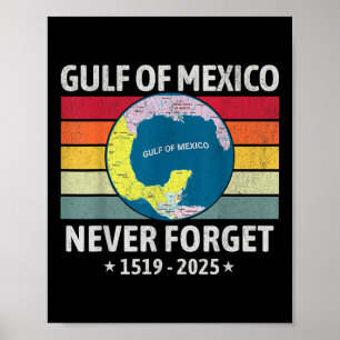 Der sonnige Golf von Amerika Golf von Mexiko nie f Poster