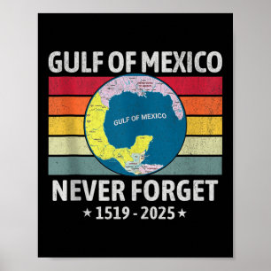 Der sonnige Golf von Amerika Golf von Mexiko nie f Poster