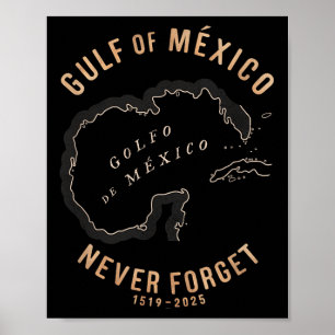 Der sonnige Golf von Amerika Golf von Mexiko nie f Poster