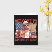 Der sonnige Golf von USA Trump im Golf von Amerika Karte (Gelbe Blume)