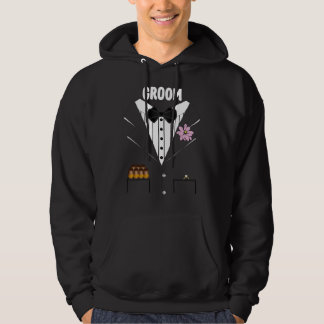 Der sonnige Groom Tuxedo mit Zigarren und Brillenr Hoodie