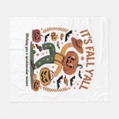 Der sonnige Halloween Herbst Niedlich Herbst 2009  Fleecedecke (Vorderseite (Horizontal))