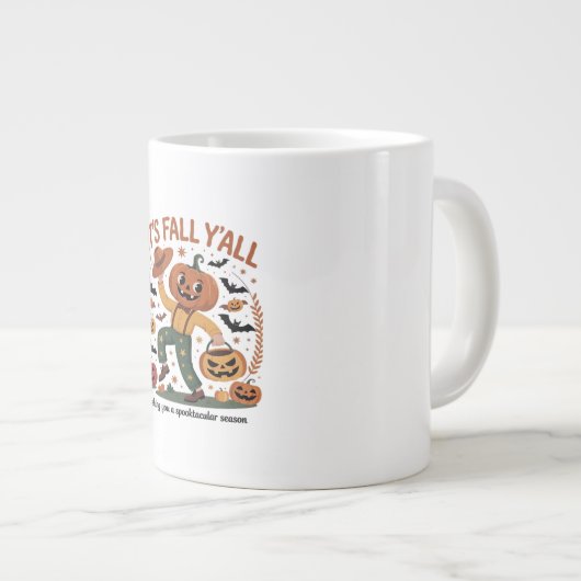 Der sonnige Halloween Herbst Niedlich Herbst 2009 Jumbo-Tasse (Vorderseite Rechts)