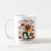 Der sonnige Halloween Herbst Niedlich Herbst 2009 Kaffeetasse (Links)