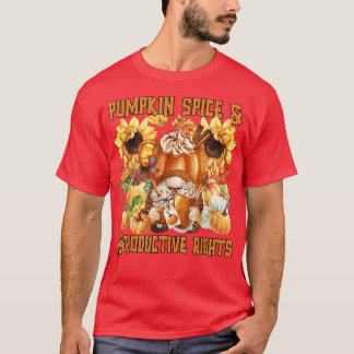 Der sonnige Herbst spürt Kürbis und reproduktiv T-Shirt