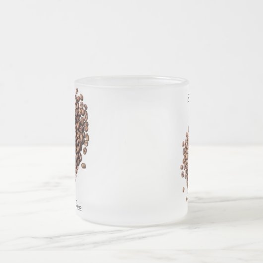 Der sonnige Kaffee, das Herz der Kaffeebohnen, das Mattglastasse (Mittel)