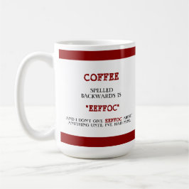 Der sonnige Kaffee rückwärts ist Eeffoc Funny Funn Kaffeetasse