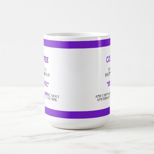 Der sonnige Kaffee rückwärts ist Eeffoc Funny Funn Kaffeetasse (Mittel)