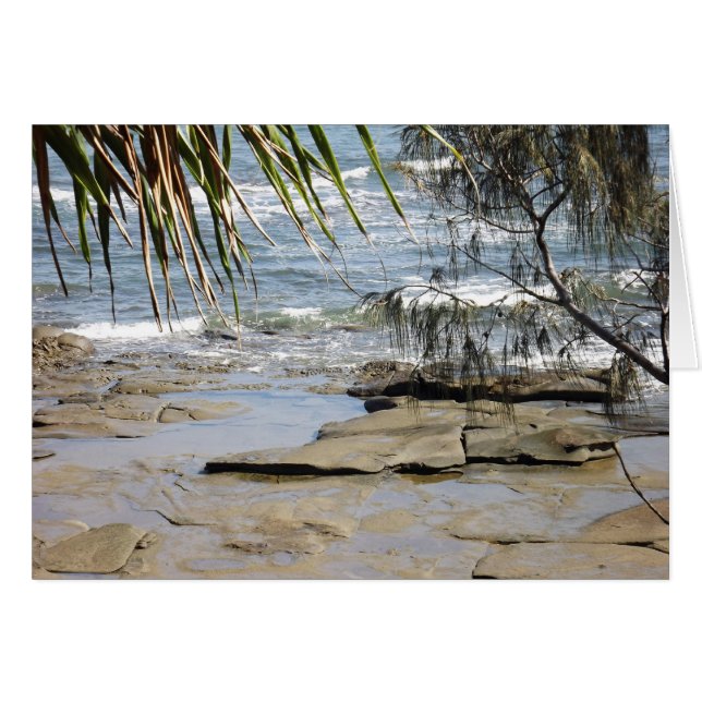 Der sonnige Küstenstrand (Vorderseite (Horizontal))