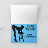 Der sonnige, leicht unhöfliche Vatertag Karte (Innenseite)