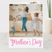 Der sonnige "Mama Unbezahlter Therapeut" Blumenmut Karte (Vorderseite)