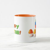 Der sonnige Osterhase. Ostergeschenk Tasse für Kin (Zentrum)