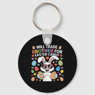 Der sonnige Osterhase wird Brother gegen Candy tau Schlüsselanhänger