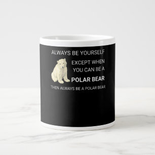 Der sonnige Polar Bär ist immer Ihr Selbstbär. Jumbo-Tasse