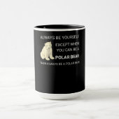 Der sonnige Polar Bär ist immer Ihr Selbstbär. Tasse (Zentrum)