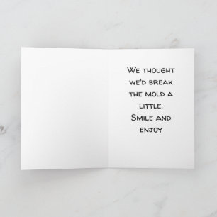 Der sonnige Sohn im Jurastudium und die Hochzeit s Karte