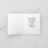 Der sonnige Sohn im Jurastudium und die Hochzeit s Karte (Innenseite)