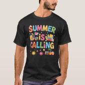 Der sonnige Sommer ruft die Out-Vibes der Lehrersc T-Shirt (Vorderseite)