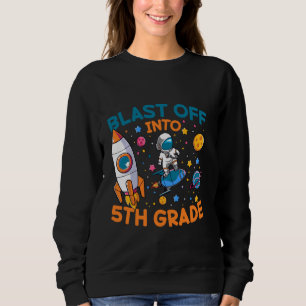 Der sonnige Sprung in den 5. Klasse Astronauten Sp Sweatshirt