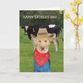 Der sonnige Tag des individuell gestaltbaren Vater Karte (Gelbe Blume)